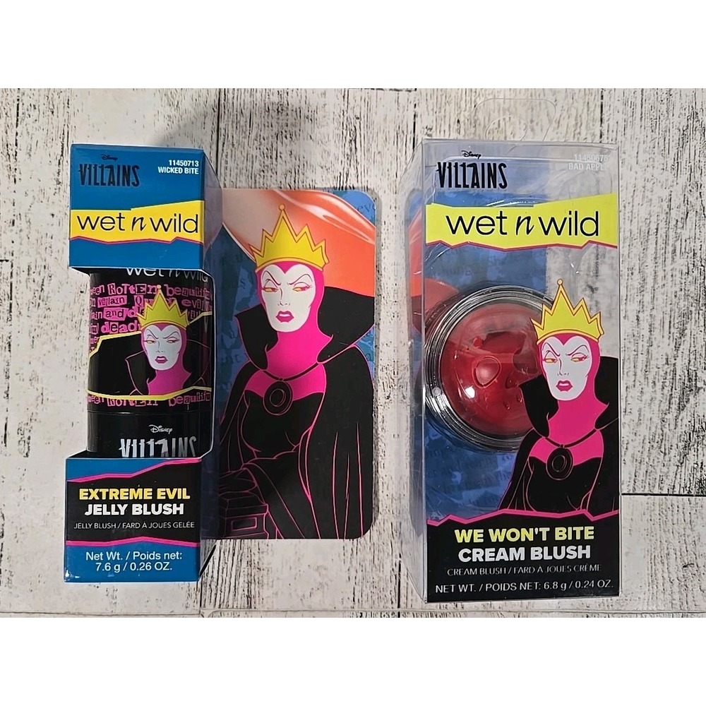 Wet N Wild Villians Jelly Blush and Cream Blush Bad Apple Lot of 2 Wicked Bite